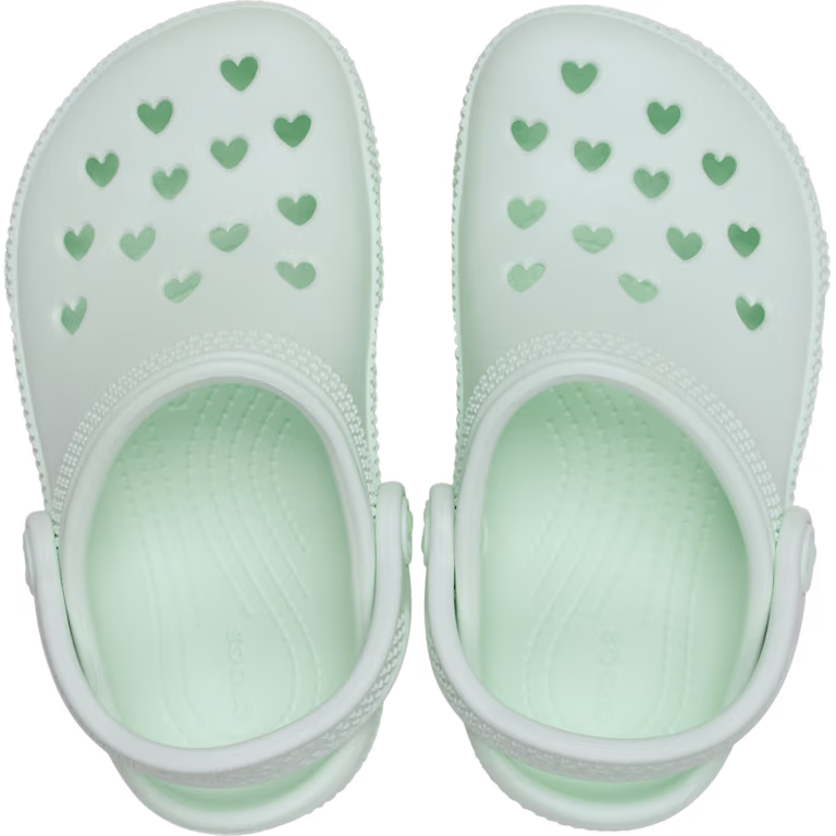 Crocs Toddler Classic Hearts Cut Out Clog