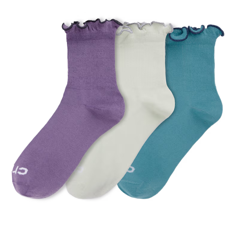 Crocs Ruffle Ankle Socks 3PK