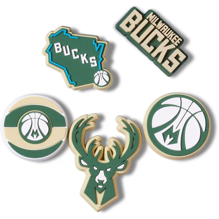 Crocs NBA Milwaukee Bucks 5 Pack