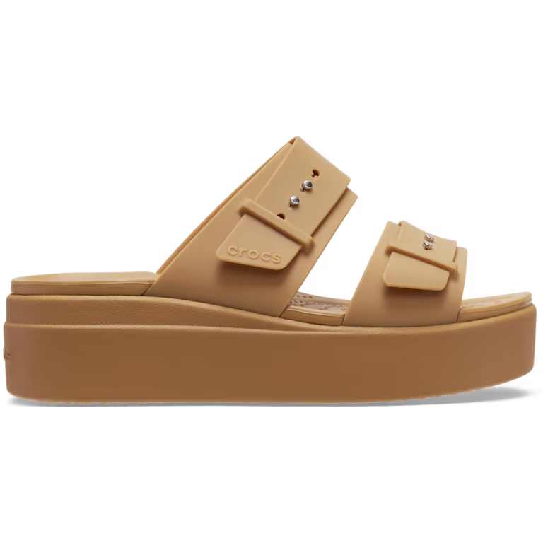Crocs Brooklyn Buckle Low Wedge Sandal
