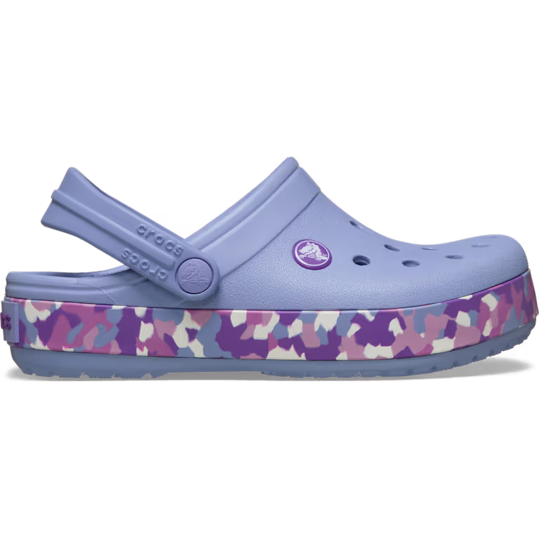 Crocs Kids' Crocband Glow Confetti Band Clog