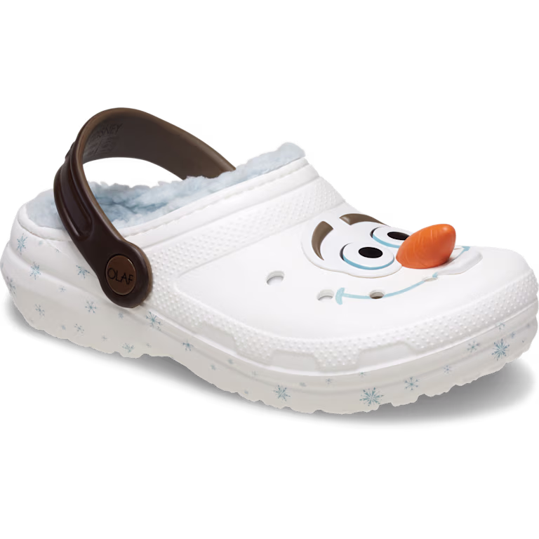 Crocs Kids' Disney Frozen Olaf Lined Classic Clog