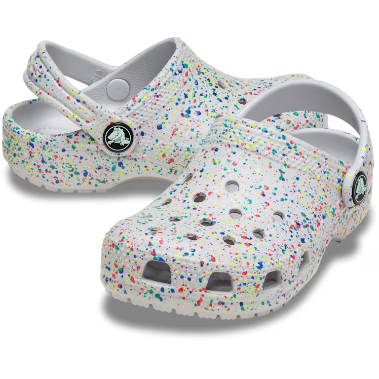 Crocs Toddler Classic Glow Paint Splatter Clog