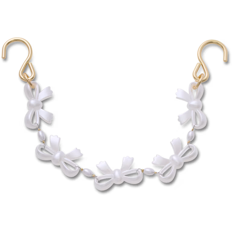 Crocs Pearl Bow Rivet Chain