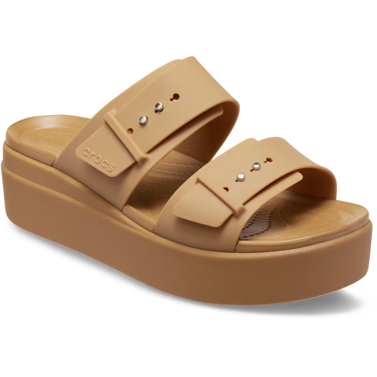 Crocs Brooklyn Buckle Low Wedge Sandal
