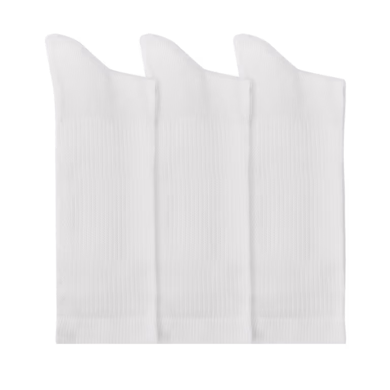 Crocs Texture Logo Crew Socks 3PK