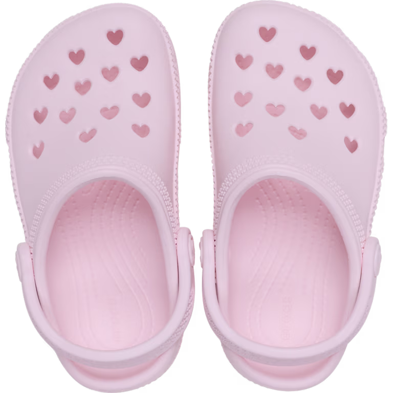 Crocs Toddler Classic Hearts Cut Out Clog