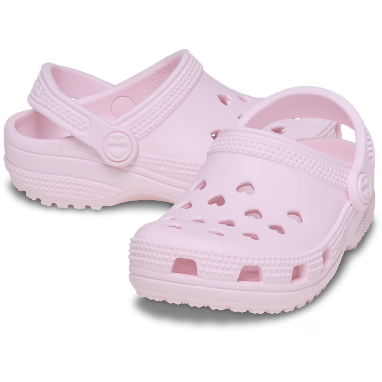 Crocs Toddler Classic Hearts Cut Out Clog