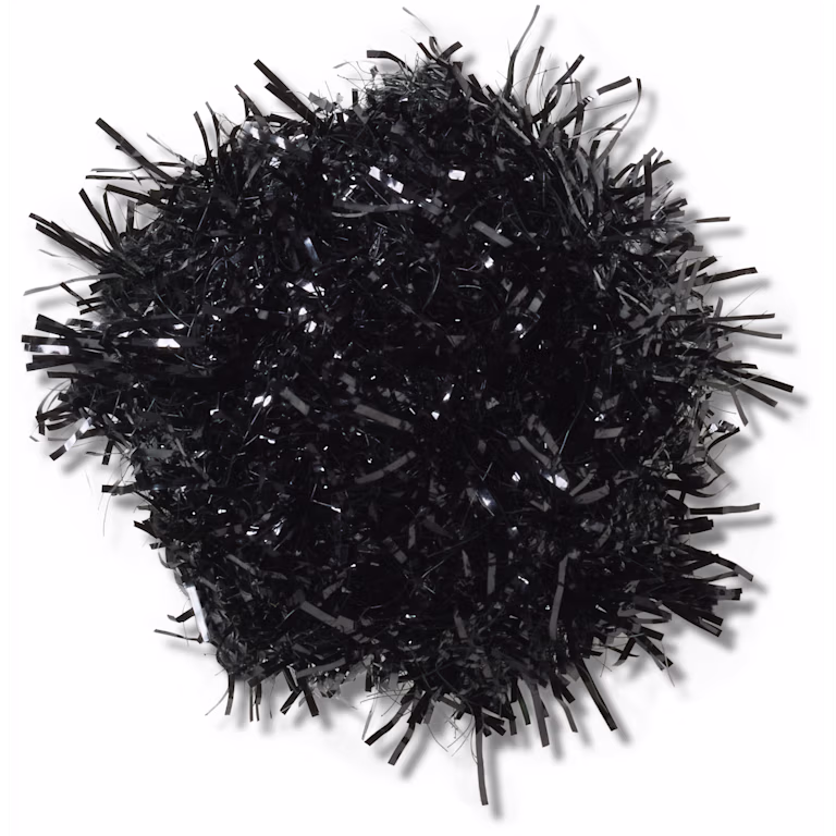 Crocs Black Tinsel Pom