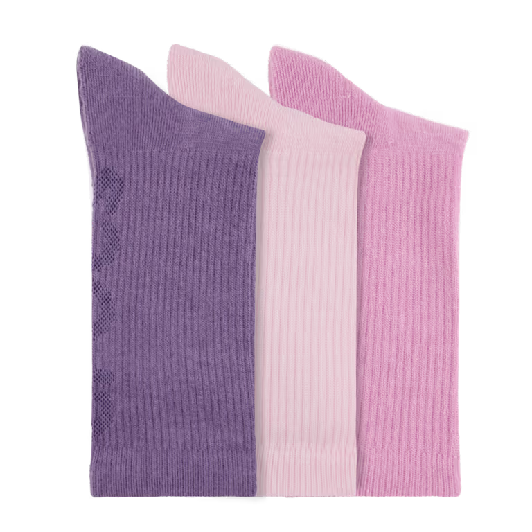 Crocs Texture Logo Crew Socks 3PK