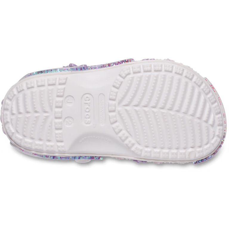 Crocs Kids' Classic Butterfly Sparkle Shaker Clog