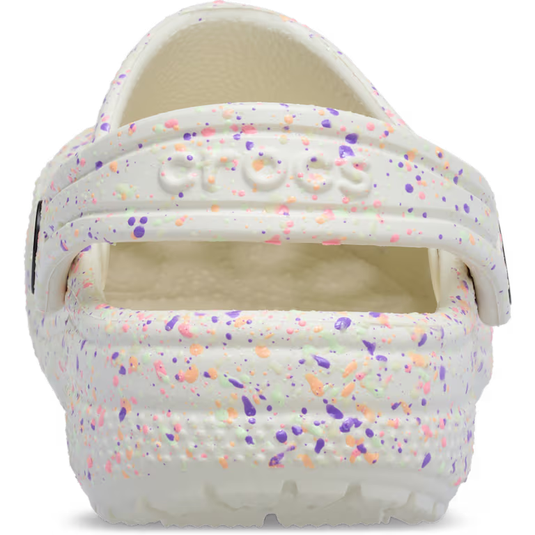 Crocs Kids' Classic Glow Paint Splatter Clog