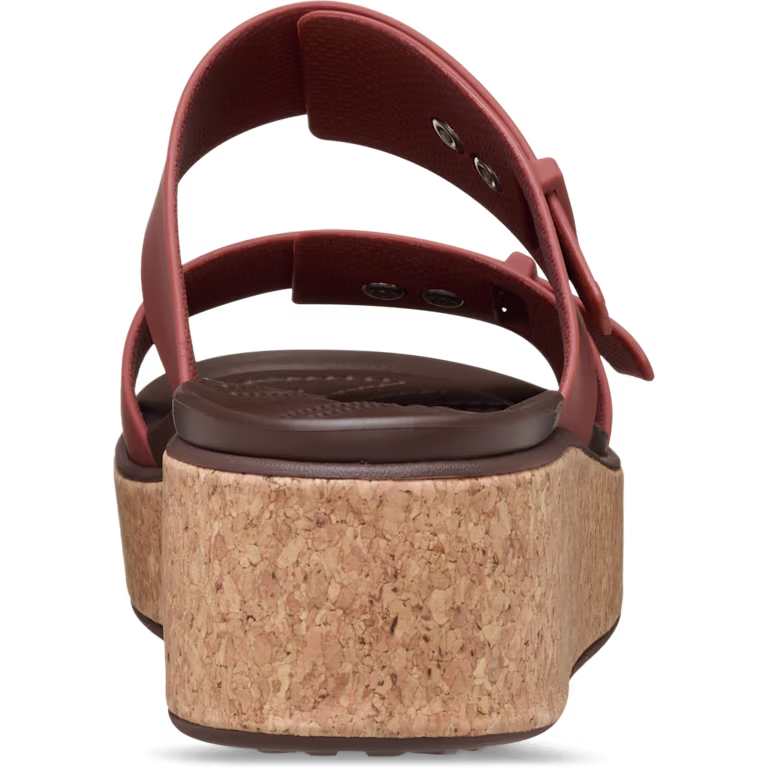 Crocs Brooklyn Buckle Low Wedge Cork Sandal