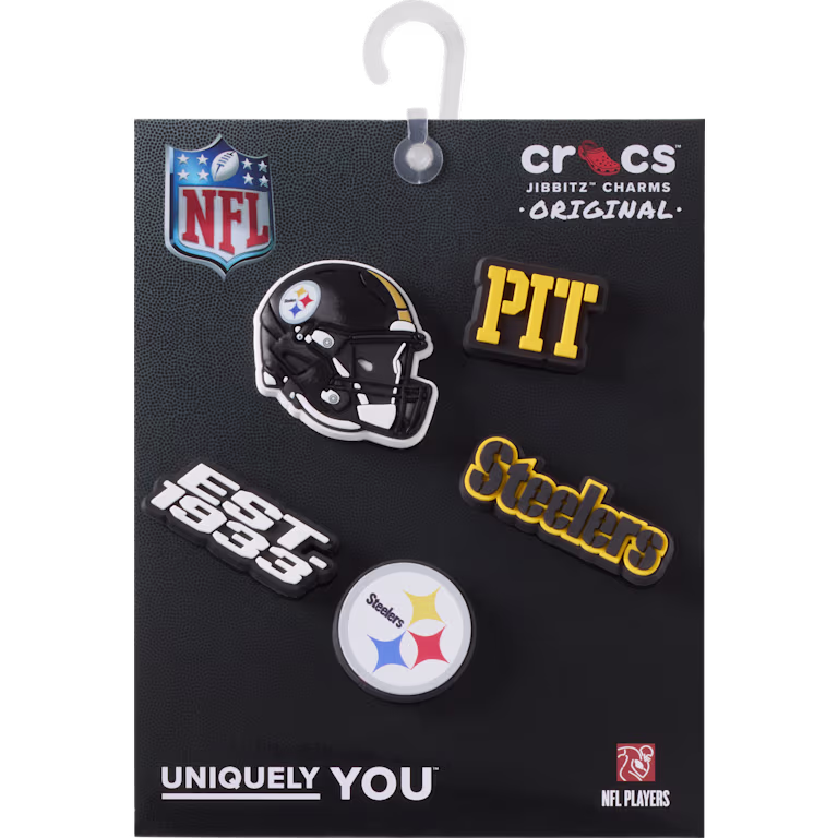 Crocs NFL Pittsburgh Steelers 5 Pack