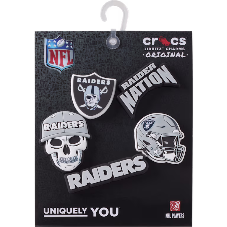 Crocs NFL Las Vegas Raiders 5 Pack