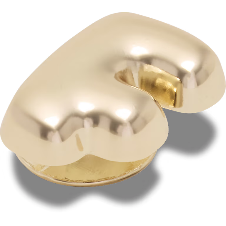 Crocs Gold Bubble Letter F