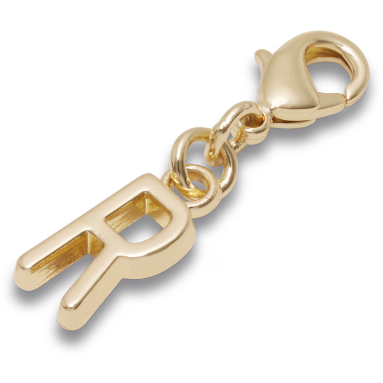 Crocs Gold Letter R Charm