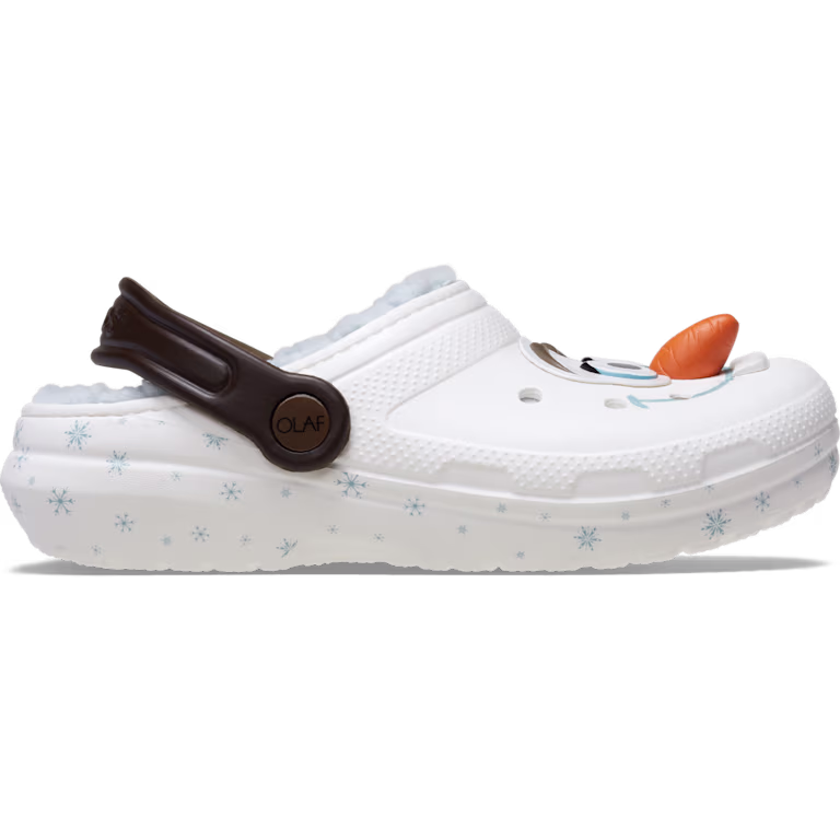 Crocs Kids' Disney Frozen Olaf Lined Classic Clog