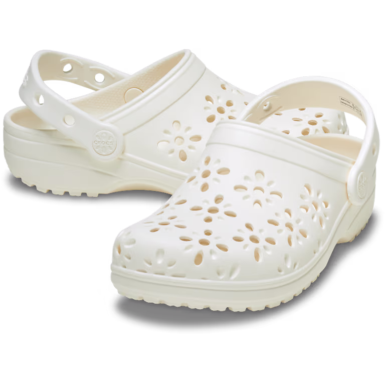 Crocs Kids' Classic Floral Cut-Out Clog