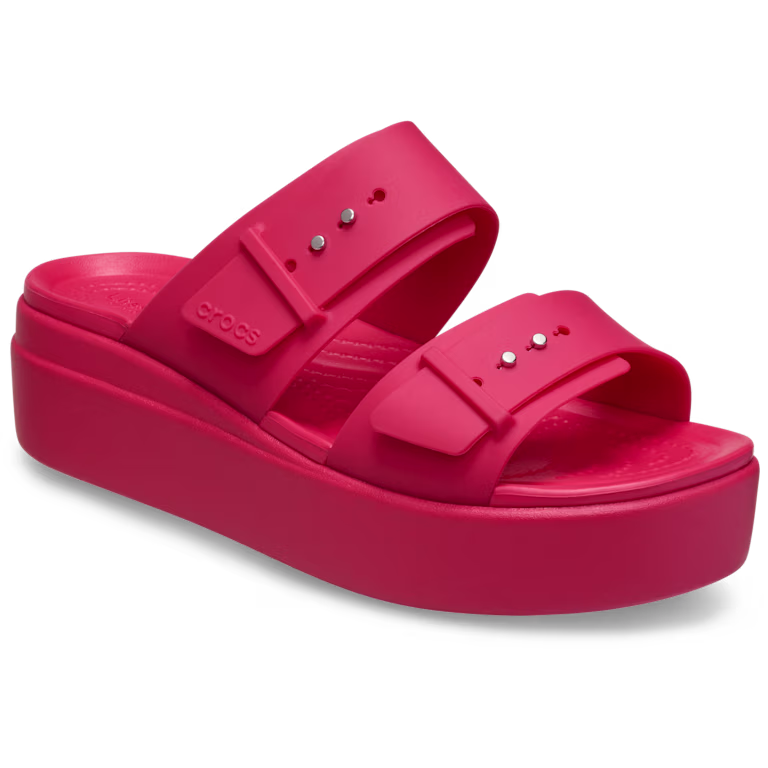 Crocs Brooklyn Buckle Low Wedge Sandal