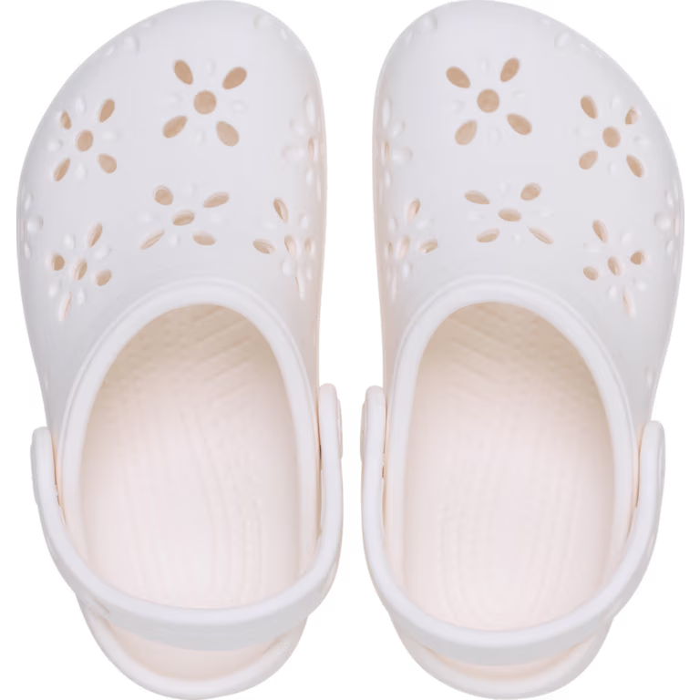 Crocs Toddler Classic Floral Cut-Out Clog