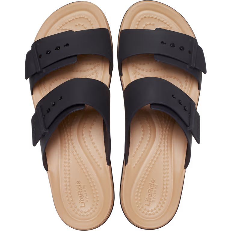 Crocs Brooklyn Buckle Low Wedge Matte Wrap Sandal