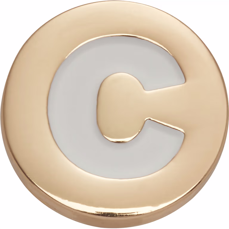 Crocs Gold Letter C