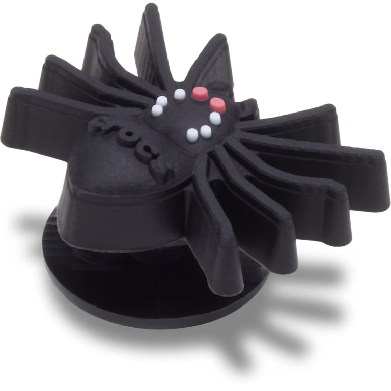 Crocs Black and Red Spider