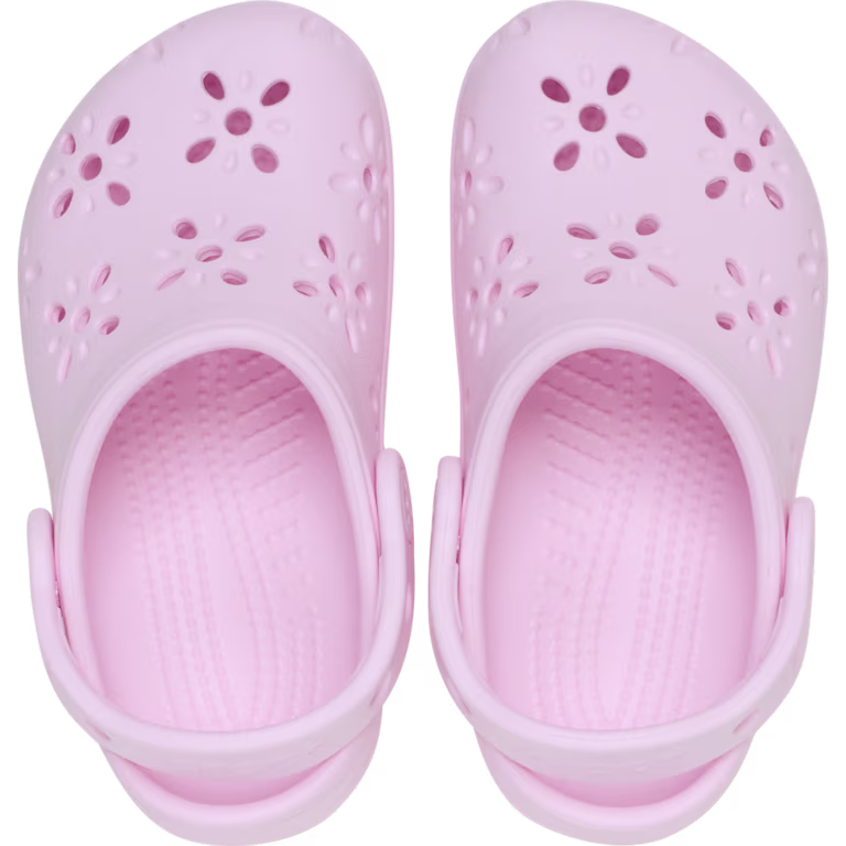 Crocs Toddler Classic Floral Cut-Out Clog