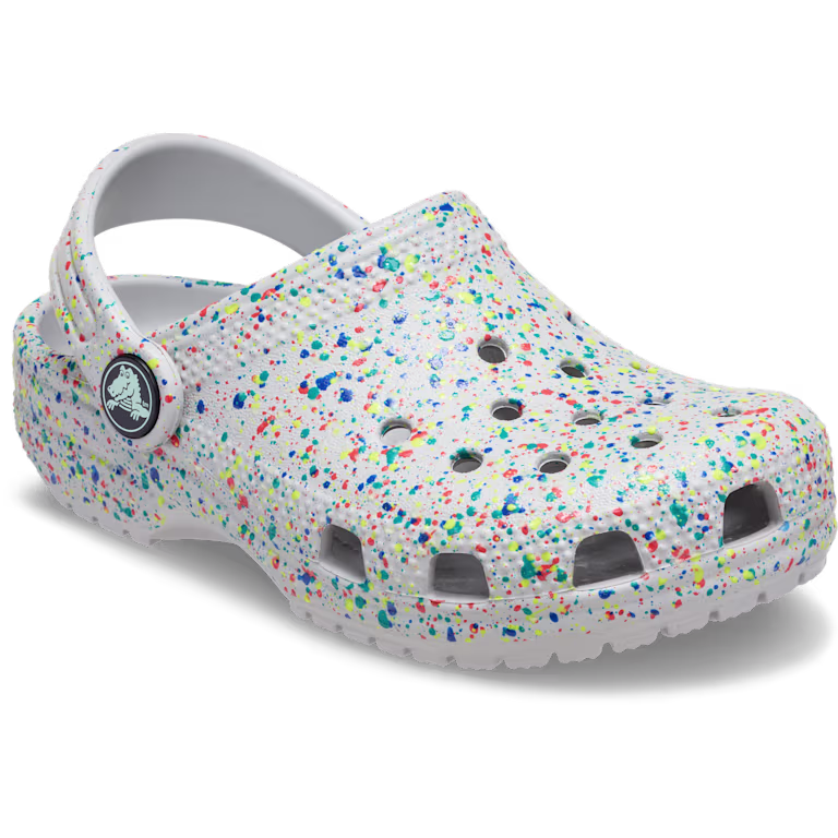 Crocs Toddler Classic Glow Paint Splatter Clog