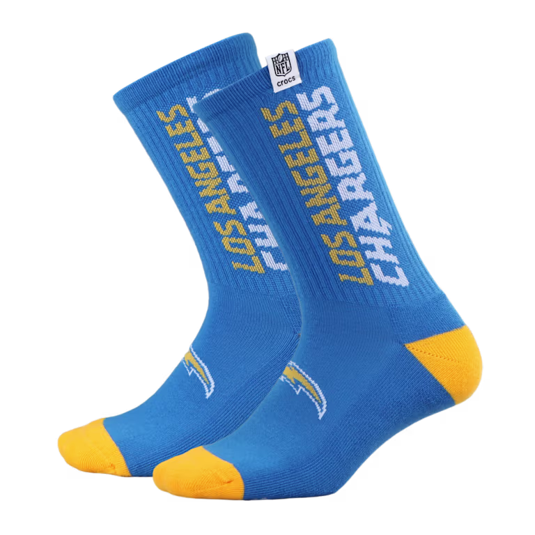 Crocs NFL Los Angeles Chargers Crocs Socks