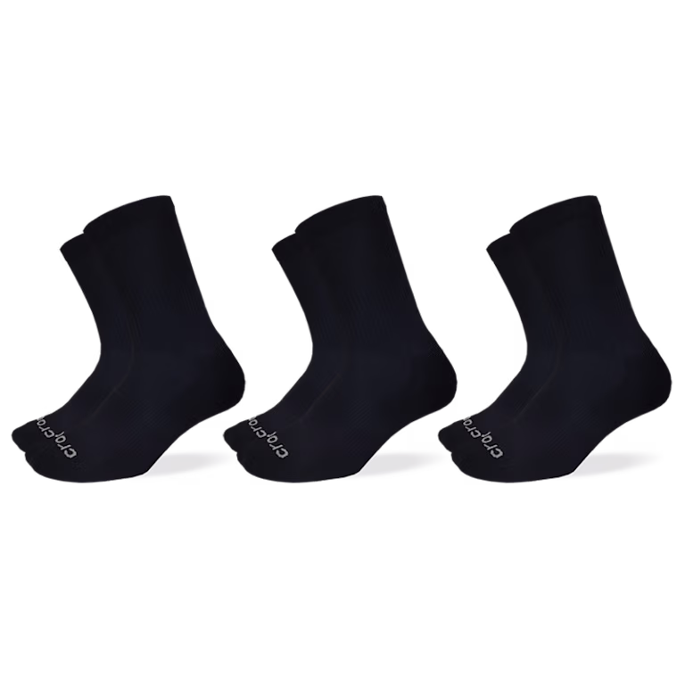 Crocs Texture Logo Crew Socks 3PK