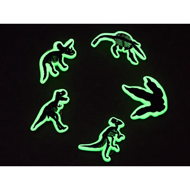 Crocs Glow In The Dark Dino 5 Pack