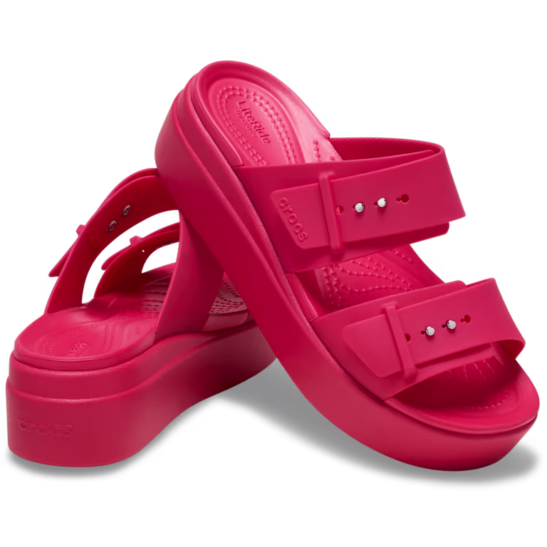 Crocs Brooklyn Buckle Low Wedge Sandal