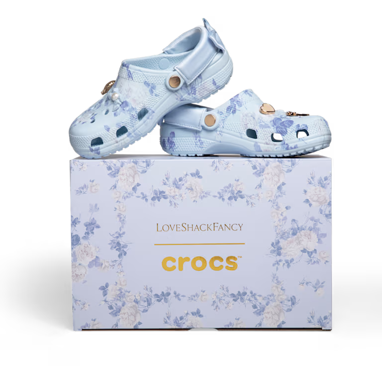 Crocs LoveShackFancy Blue Classic Clog