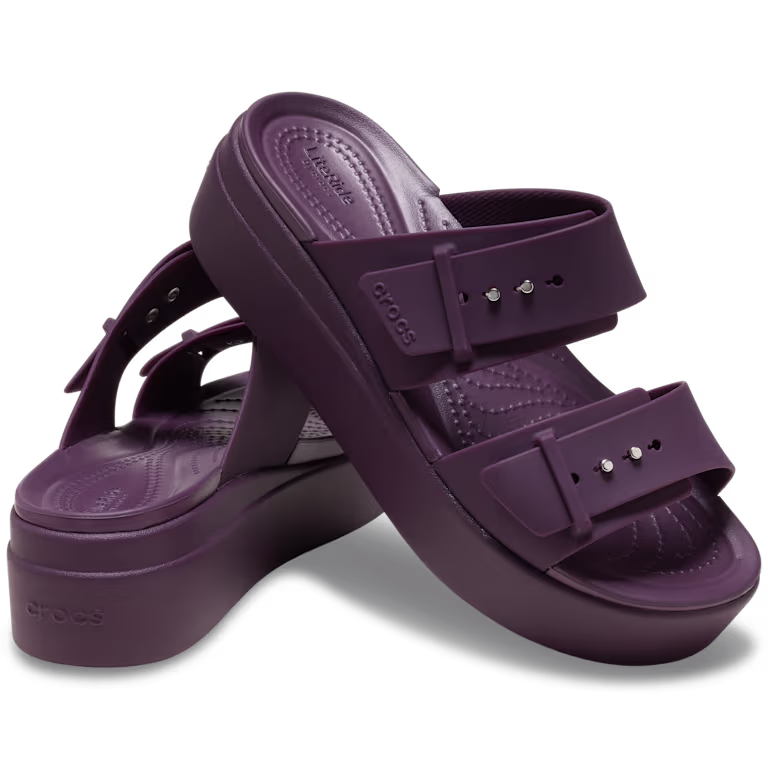 Crocs Brooklyn Buckle Low Wedge Sandal