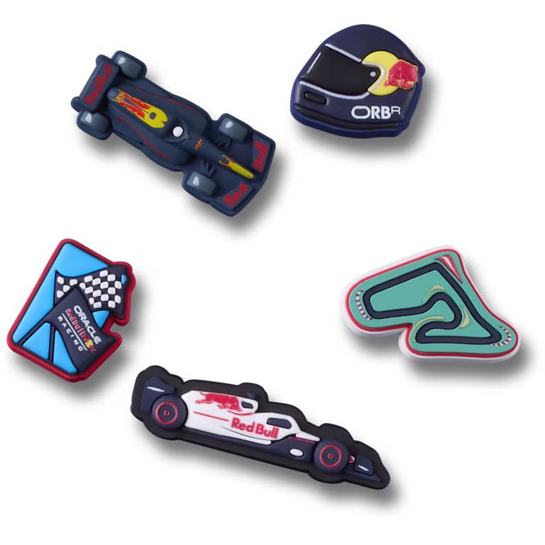 Crocs Oracle Red Bull Racing Crocs 5 Pack Jibbitz