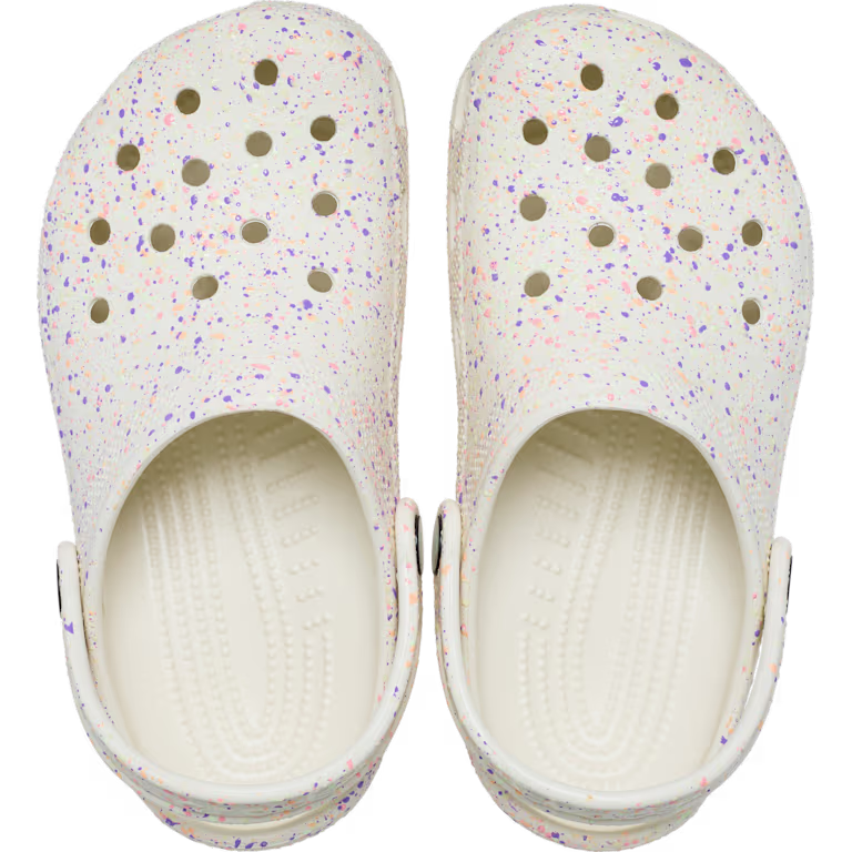 Crocs Kids' Classic Glow Paint Splatter Clog