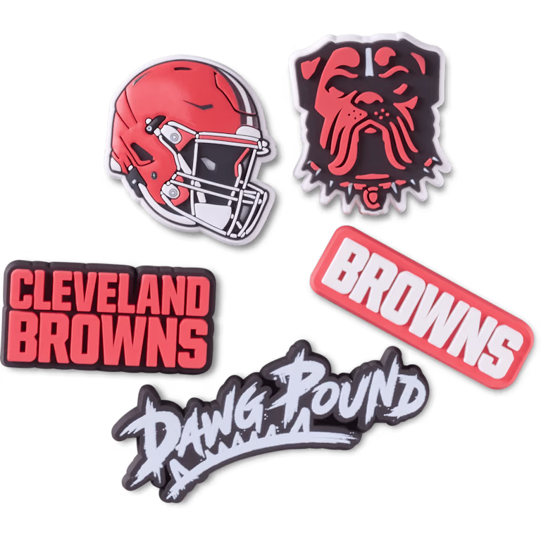 Crocs NFL Cleveland Browns 5 Pack