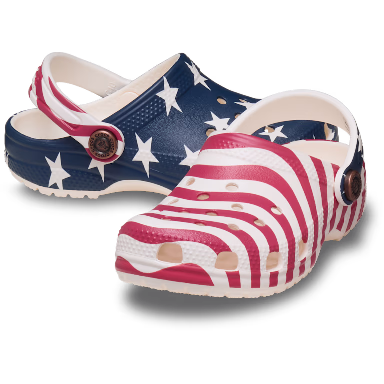 Crocs Toddler Classic American Flag Clog