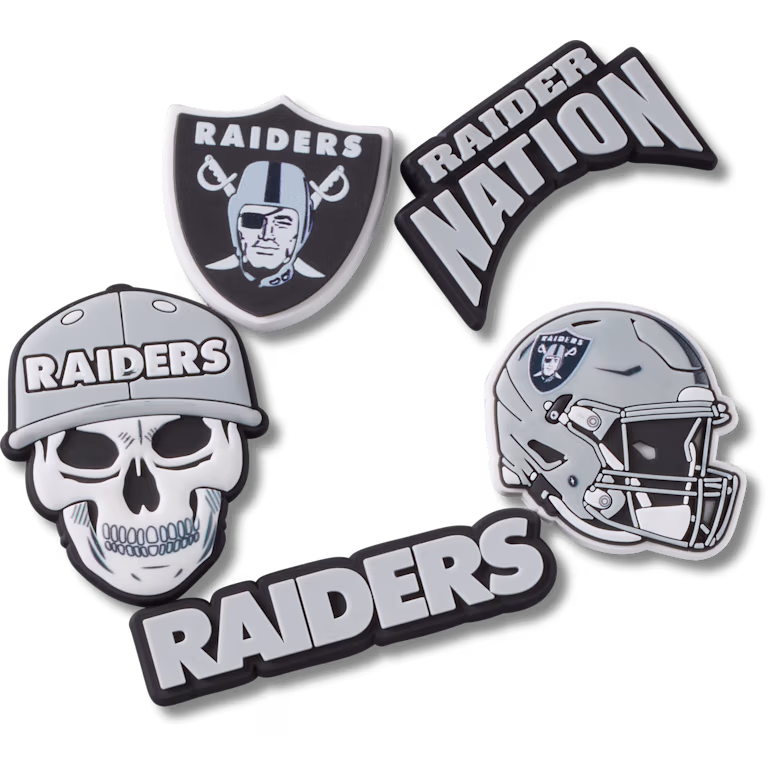 Crocs NFL Las Vegas Raiders 5 Pack