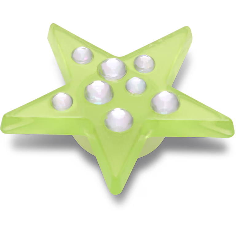 Crocs Green Gem Star