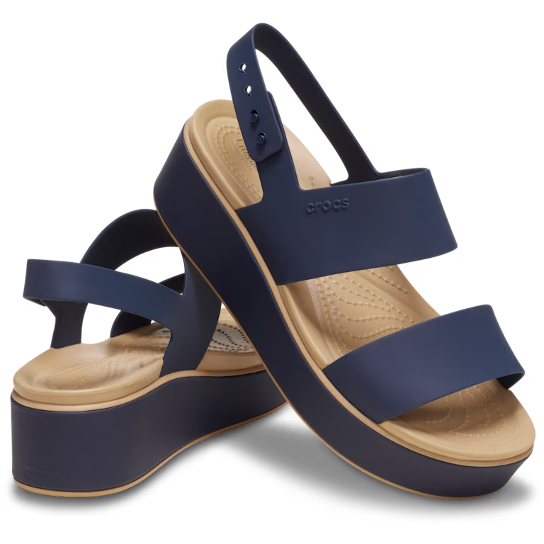 Crocs Brooklyn Low Wedge Matte Wrap Sandal