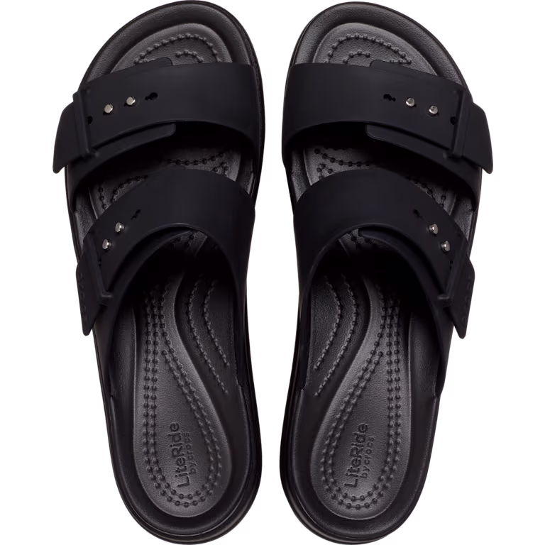 Crocs Brooklyn Buckle Low Wedge Sandal