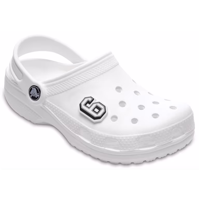 Crocs Jibbitz B&W Number 6