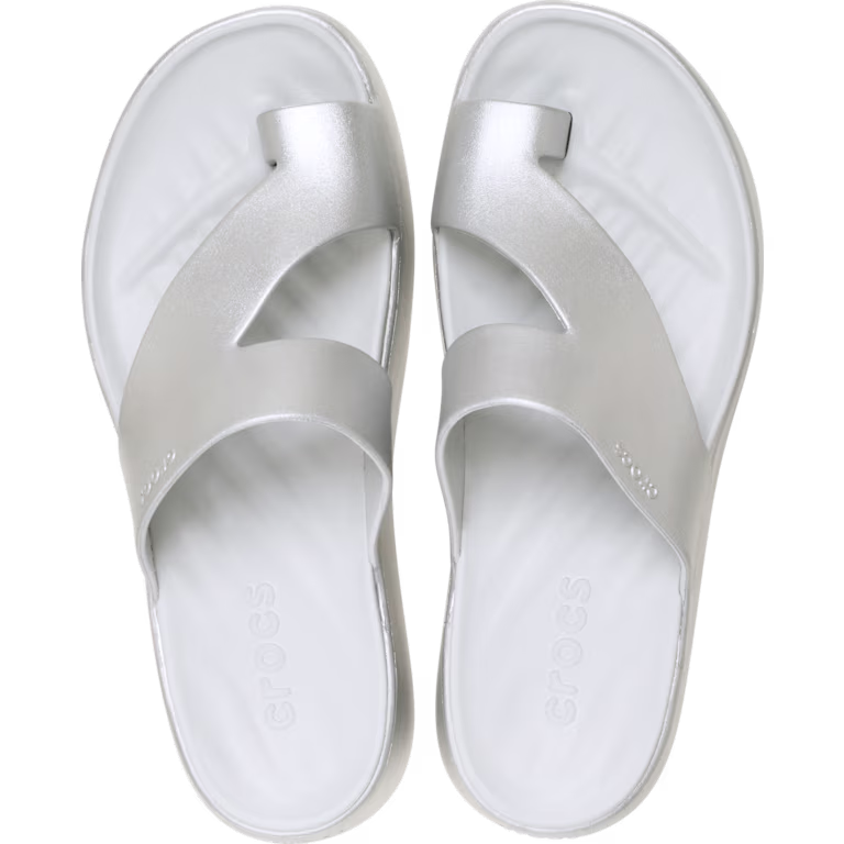 Crocs Getaway Platform Toe Loop Metallic Sandal