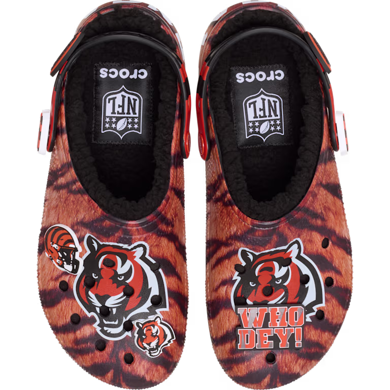 Crocs NFL Cincinnati Bengals Classic Lined Clog