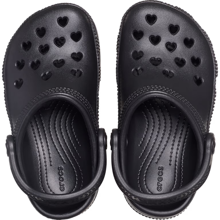 Crocs Toddler Classic Hearts Cut Out Clog