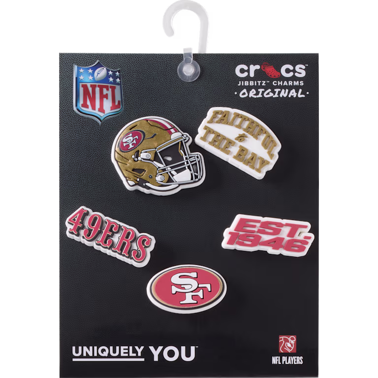 Crocs NFL San Francisco 49ers 5 Pack
