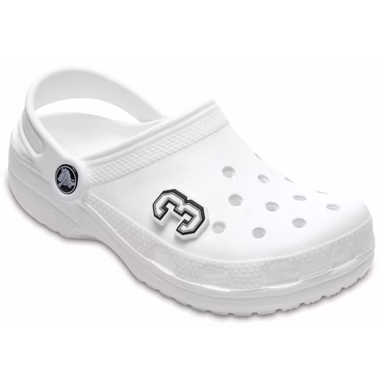 Crocs Jibbitz B&W Number 3